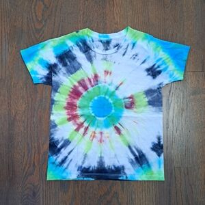Handmade boys tie dye short sleeve shirt